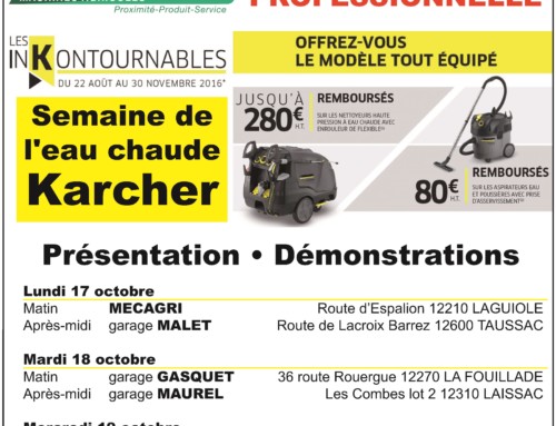 Semaine de l’eau chaude Karcher